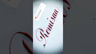 Copperplate calligraphy, tutorial: how I write your name #romisaa