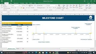 How to Create Dynamic Milestone Charts in Ms. Excel?