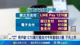 台人愛用行動支付! 2023年使用率逾77%! 用戶破1270萬!行動支付今年營收51億 下月上市 號稱支付界"台積電" 丁雄注估今年營收2位數成長│台灣要聞20241112│三立iNEWS