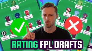 RATING YOUR FPL DRAFTS I FIRST 10/10 TEAM?! I Fantasy Premier League 24/25