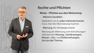 Welche Rechte und Pflichten hat ein Mieter?