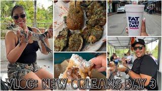 Vlog: New Orleans Day 3 | Swamp Tour | French Market | The BEST Oysters | Beignet Showdown