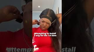 installing a wig for the first time #kaysieamya #wiginstall #wiginstallation #wiginfluencer