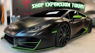 New Shop Expansion Tour! Shop filled with Teslas