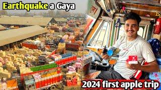 Earthquake a Gaya Sopore Mandi mein  || 2024 ka apple trip || Mumbai flight