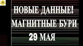 НОВЫЕ ДАННЫЕ! МАГНИТНЫЕ БУРИ 29 МАЯ 2025!