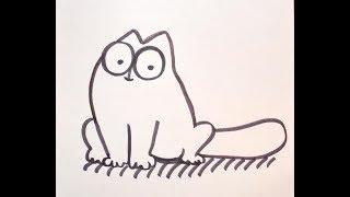 Как нарисовать кота Саймона (Simon's cat). How to draw Simon's cat