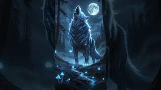 The Legendary Moon Wolf – Spirit of the Wild#mythology #fantasy #legend #wolfspirit #moonwolf