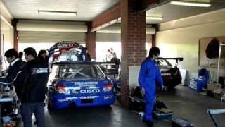 WTAC - Tomei Cusco Voltex Impreza warming up in the pits