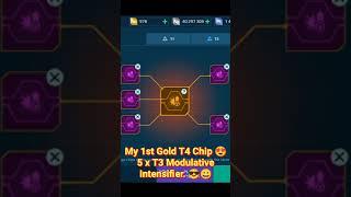 War Robots. My 1st Gold Chip T4 Modulative Intensifier.  #WarRobots #Shorts #RaviPrimeGaming #WR