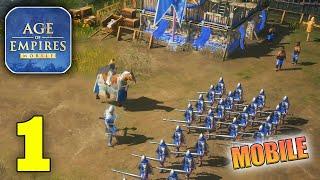 Age Of Empires Mobile Global Launch Gameplay Walkthrough Part 1 (iOS, Android)