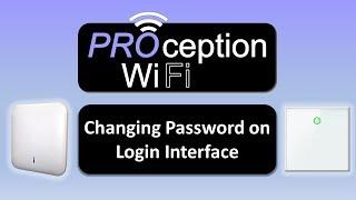 Changing Password on Login Interface