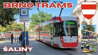 Šaliny - beautiful trams  in BRNO  - 4K