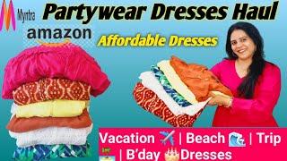 *HUGE *Amazon & Myntra Maxi Dresses Haul | Vacation, Beach & Birthday Outfit Ideas|Partywear Dresses
