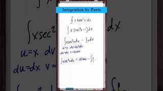Integration by Parts | y=x*(tanx)^2