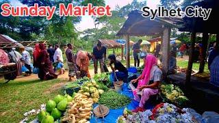 Sylhet City, The London of Bangaldesh. Exploring SUNDAY MARKET.[4K]