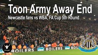 Loudest English fans of recent times - Newcastle away atmosphere at WBA, (with subtitles)