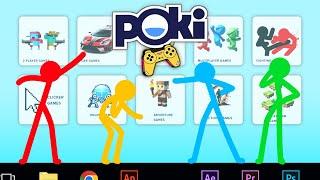 Playing STICK FIGURE Browser Games?! | Poki