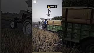 old eicher tractor video overload trolley and tractor up