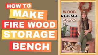 Crafting Comfort: DIY Firewood Storage Bench Build with A Planter Box | Transform Your Outdoor Space