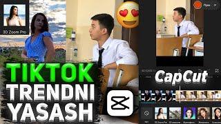 CapCut da TikTok  Trendini Yasash, Rasmlar Video Montaj Qilish