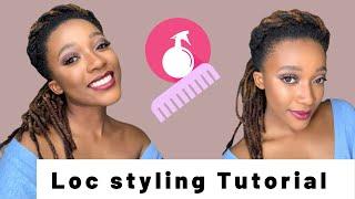 Quick and Easy Loc Styles I Styling Untwisted Locs I Loc Tutorial I No Retwist I Miss Kobeli