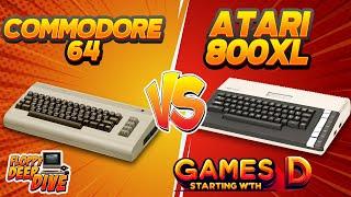 C64 vs Atari 800XL - Top 'D' Games Compared!