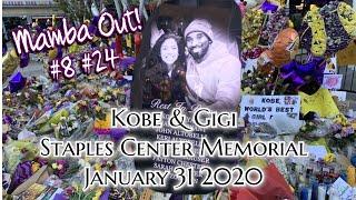 KOBE & GIGI BRYANT MEMORIAL Staples Center LA | RIP KOBE TROYD247MALL VLOG #1