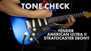 TONE CHECK: Fender American Ultra II Stratocaster Ebony Demo | Cream City Music