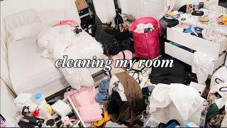 CLEANING MY DISGUSTING ROOM 2023! COMPLETE TRANSFORMATION * cleaning motivation*