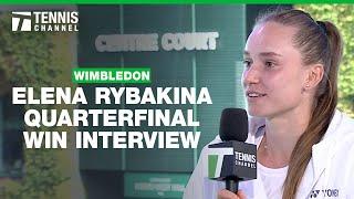 Elena Rybakina's Reaction to 2024 Wimbledon Run | 2024 Wimbledon Quarterfinal