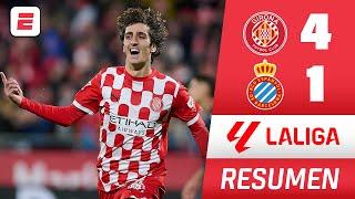 GIRONA GOLEÓ 4-1 al Espanyol y sigue la buena racha. 4 goles en 27 minutos | RESUMEN | La Liga