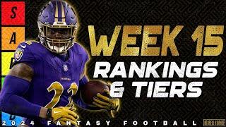 Week 15 Running Back Rankings - 2024 Fantasy Football