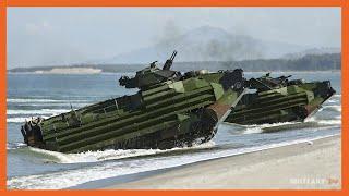 The U.S. Marines AAV7 Amphibious Assault Vehicle Is a Beast