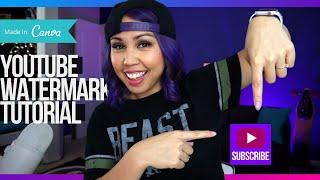 How To Make YouTube Watermark Subscribe Button - Custom BRANDING Watermark