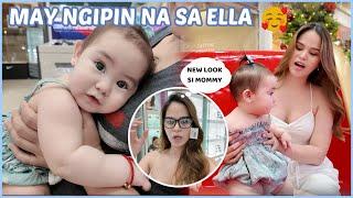 MAY NGIPIN NA SI ELLA  ANOTHER MILESTONE + NEW LOOK SI MOMMY INDAY