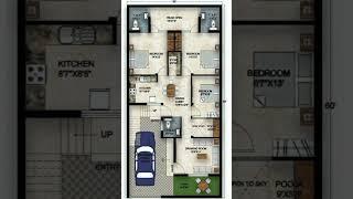 5 Marla house plan #homedecor #house #houseplan #map