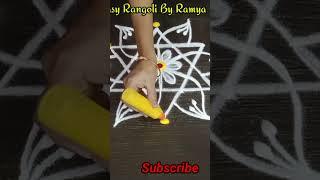 #shorts Easy rangoli for beginners #starkolam