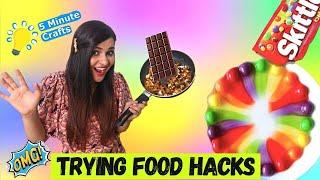 Trying DUMB Food HACKS by 5 Minute Crafts