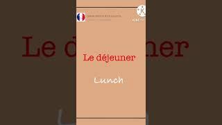 4 Meals of the day in France | #Short 11 | Learn French.