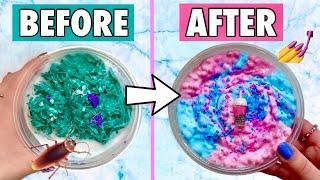 Fixing My WEIRDEST SLIMES!  | Slime Makeover *How to Make Slime DIY*