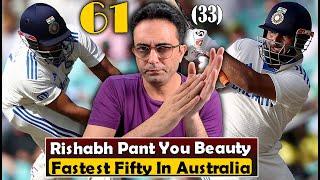 Rishabh Pant has created history by scoring fastest fifty by a visitor in Australia in just 29 balls