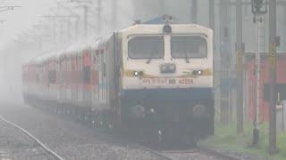 Diesel Train At 130Kmph!!! Patna Kota With WDP-4D In Heavy Rain And Thunderstorm