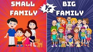 Big family and Small Family Lesson for kids I or Nuclear Family and Joint Family I by Studylix