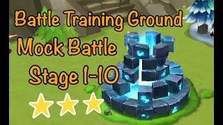 Battle Training Ground Guide Mock Battle Stage 1-10 ⭐️⭐️⭐️ (Summoners war)