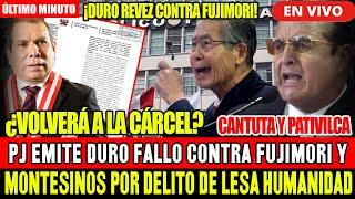 ¡ÚLTIMO MINUTO! PJ EMITE DURO FALLO CONTRA FUJIMORI Y VLADIMIRO POR LESA HUMANlDAD