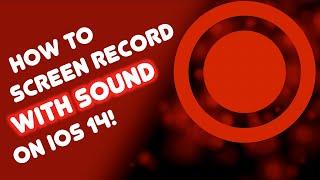 How to Screen Record WITH SOUND on iOS 17!