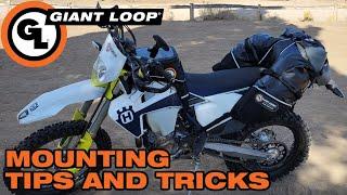 Giant Loop Soft Luggage Mounting Tips and Tricks: Maximum Stability for your Saddlebags and Dry Bags