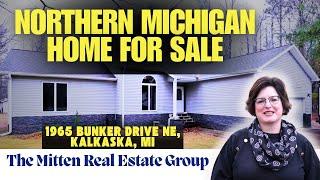 Cozy Northern Michigan Home for Sale | 1965 Bunker Drive NE, Kalkaska, MI