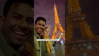 When your family see the Eiffel tower for first time Seeing the glittering Eiffel is pure magical